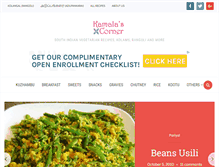 Tablet Screenshot of kamalascorner.com
